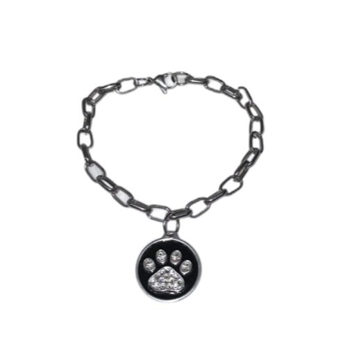 Paw Print Charm Bracelets-Engraved