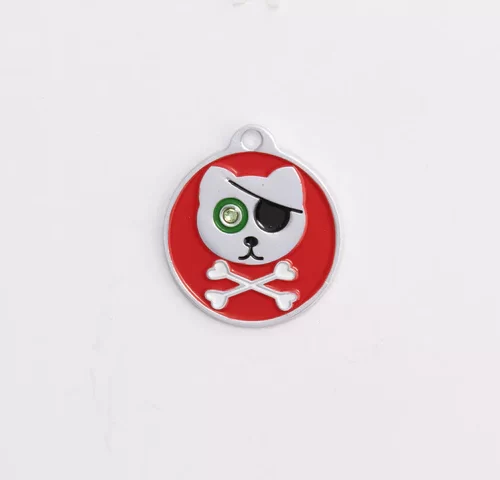 Swarovski Pirate Kitty Tag