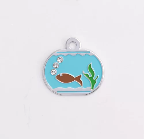 Swarovski Fish Bowl Cat Tag